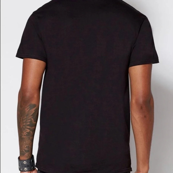 NWT Nirvana Men’s Black Smiley Face 90s Grunge Rock Band Tee Shirt Size X-Large - Picture 2 of 5